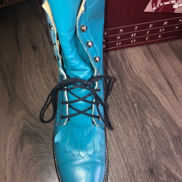 MISS RODEO USA By Acme turquoise boots with belt! - Picture 14 of 16